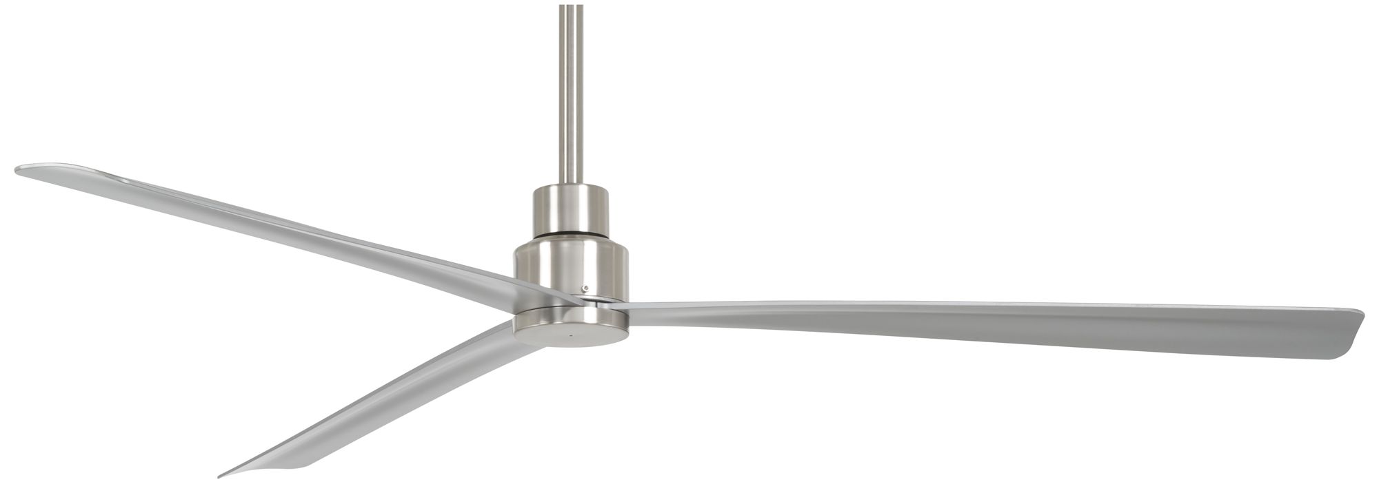 Minka-Aire Simple 65-inch LED Brushed Nickel Indoor-Outdoor Ceiling Fan