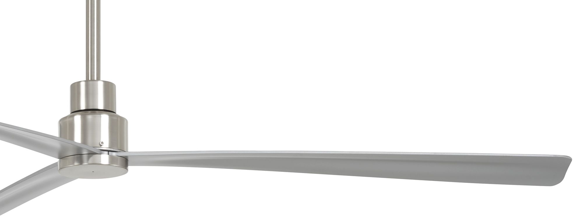 Image 4 Minka-Aire Simple 65-inch LED Brushed Nickel Indoor-Outdoor Ceiling Fan more views