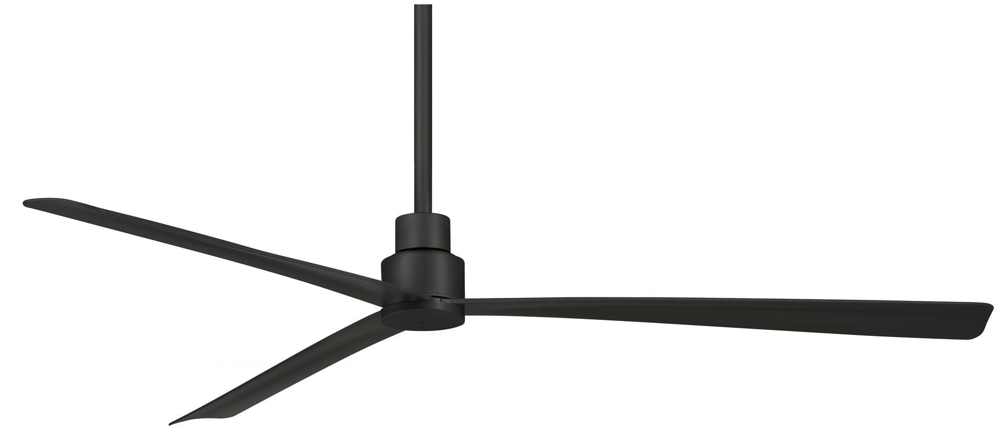 Image 2 Minka-Aire Simple 65-inch LED Coal Black Outdoor Ceiling Fan with Remote