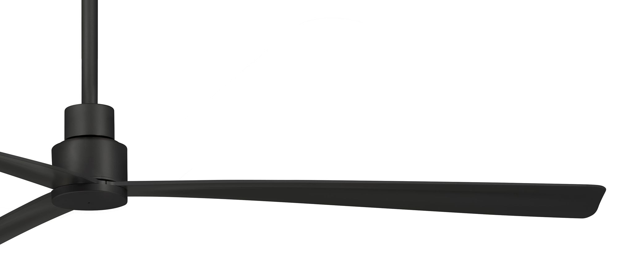 Image 4 Minka-Aire Simple 65-inch LED Coal Black Outdoor Ceiling Fan with Remote more views