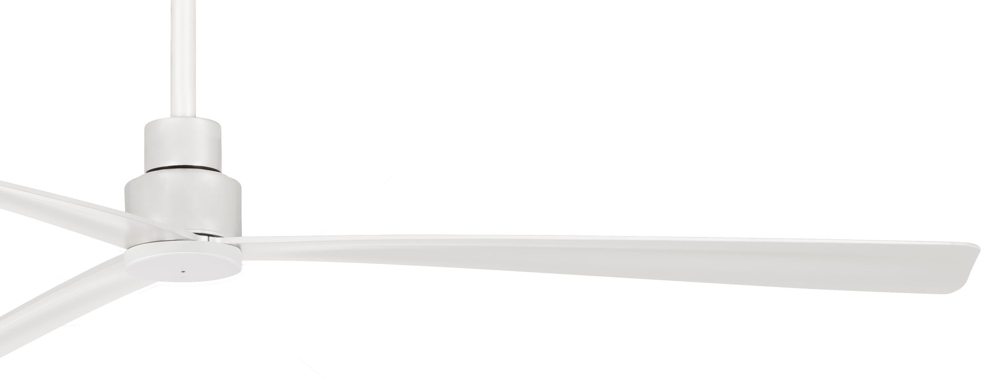 Image 3 Minka-Aire Simple 65-inch LED Flat White Outdoor Ceiling Fan with Remote more views