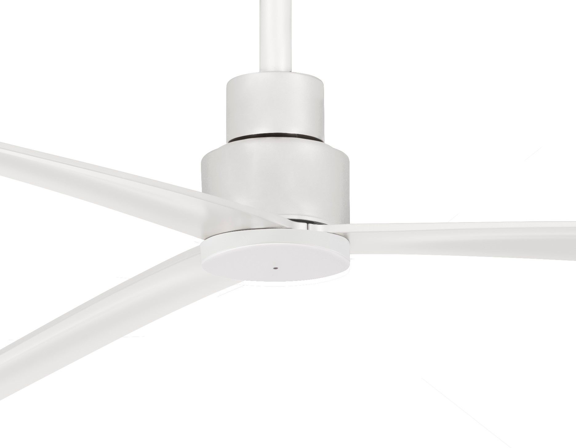 Image 4 Minka-Aire Simple 65-inch LED Flat White Outdoor Ceiling Fan with Remote more views