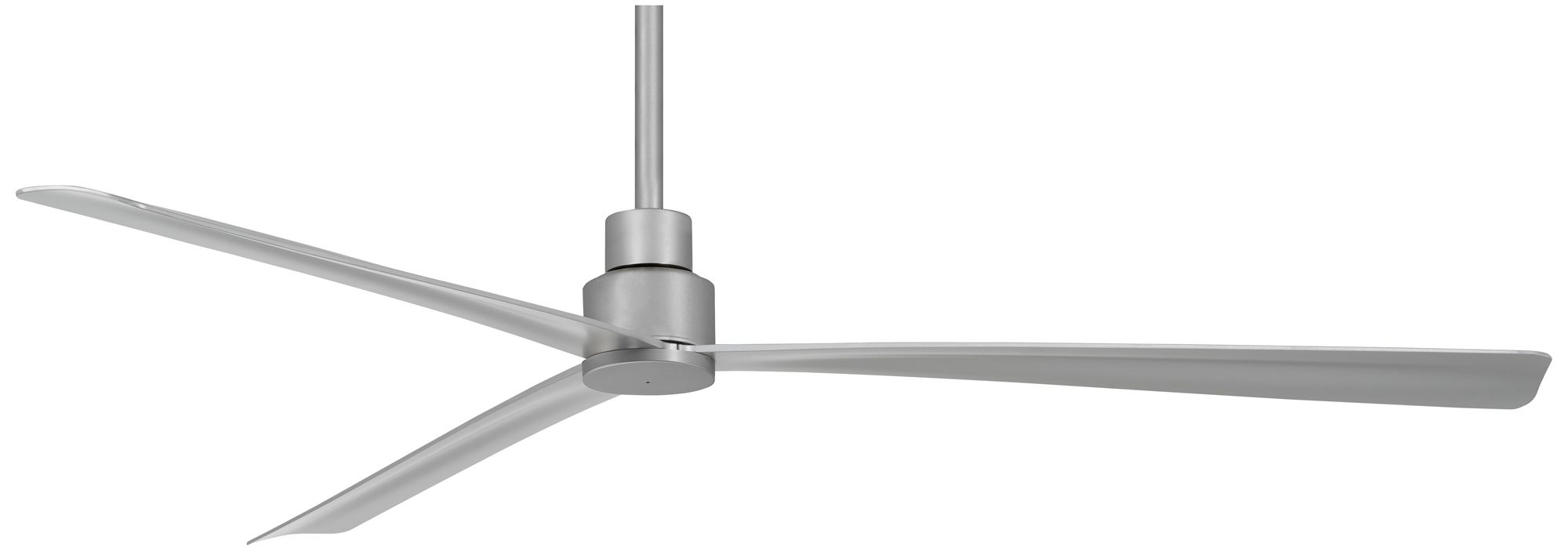 Minka-Aire Simple 65-inch LED Silver Outdoor Ceiling Fan with Remote