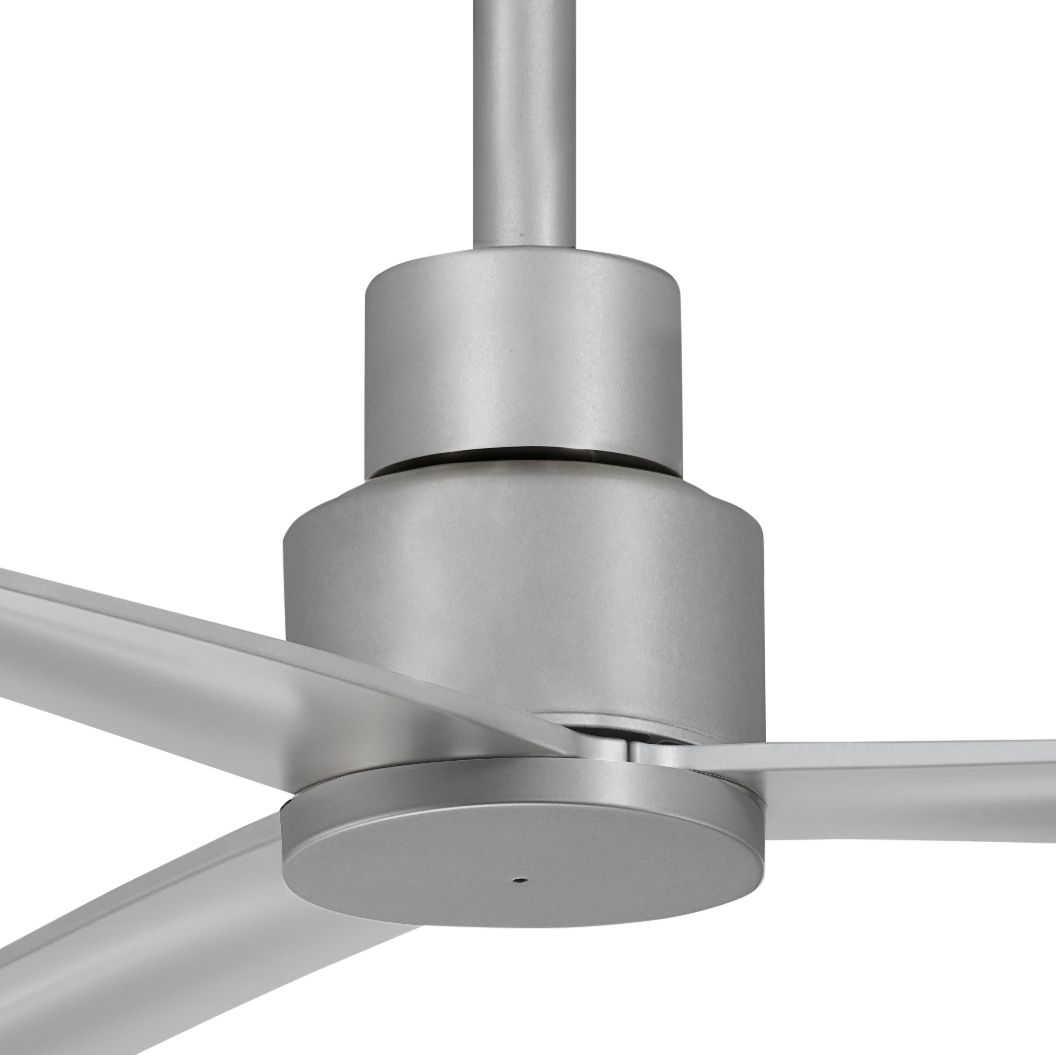 Image 3 Minka-Aire Simple 65-inch LED Silver Outdoor Ceiling Fan with Remote more views