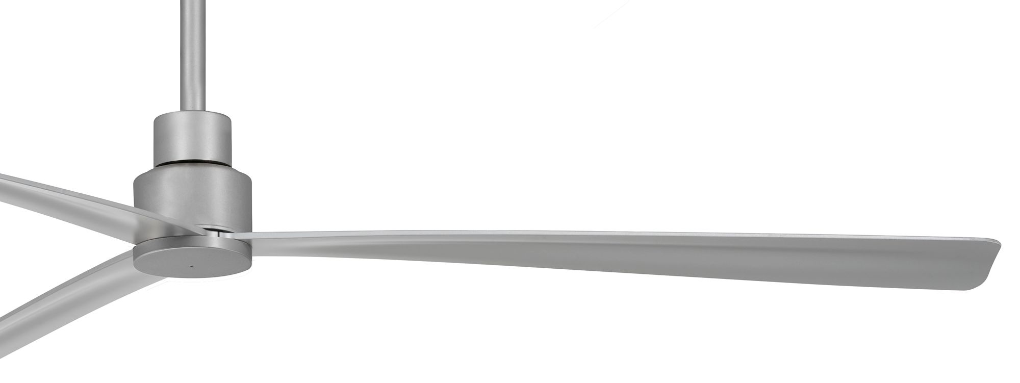 Image 4 Minka-Aire Simple 65-inch LED Silver Outdoor Ceiling Fan with Remote more views