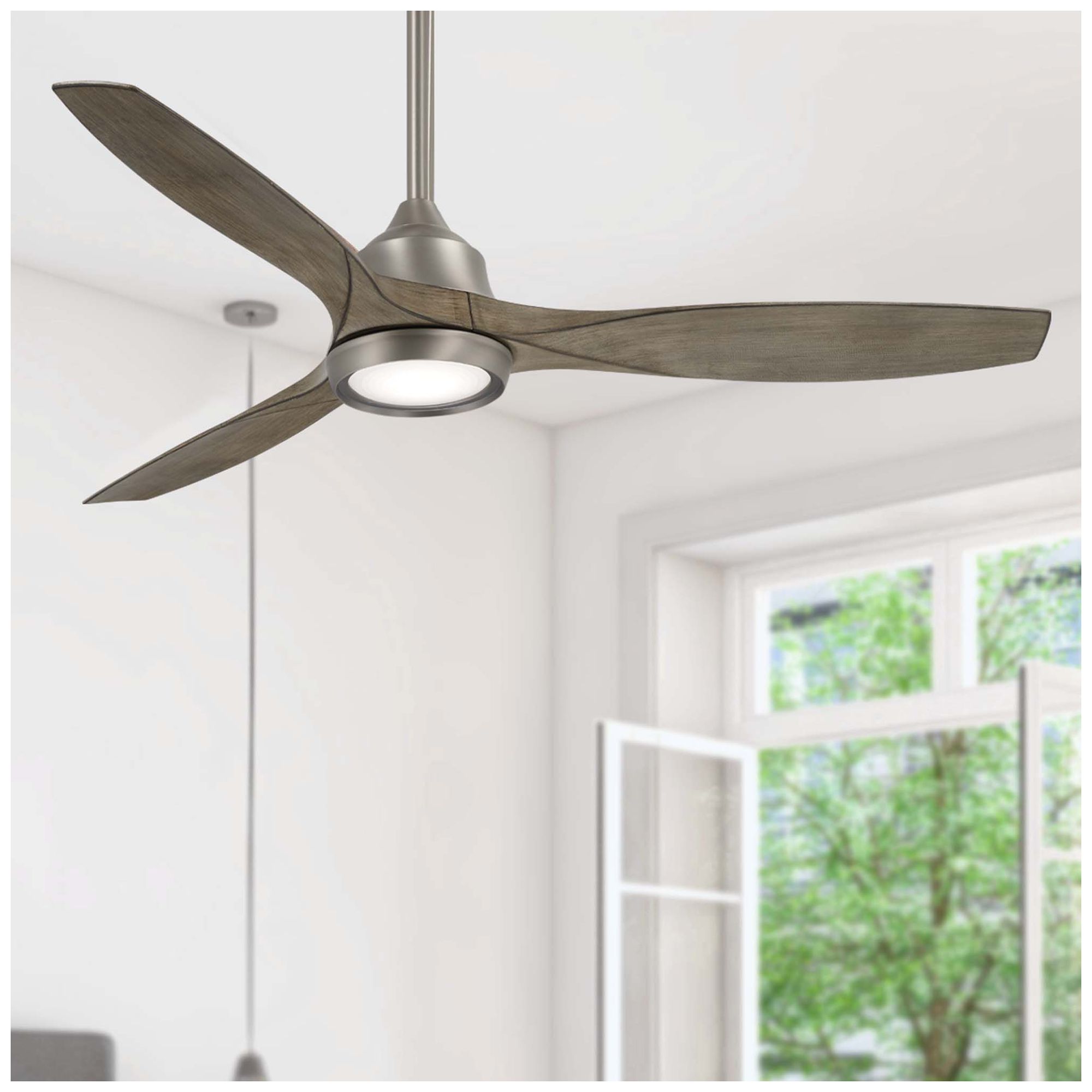 Image 4 Minka Aire Skyhawk 60-inch LED Burnished Nickel Indoor Ceiling Fan more views
