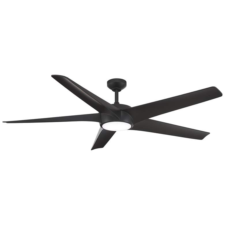 Image 1 Minka-Aire Skymaster 64-inch LED Indoor Black Ceiling Fan
