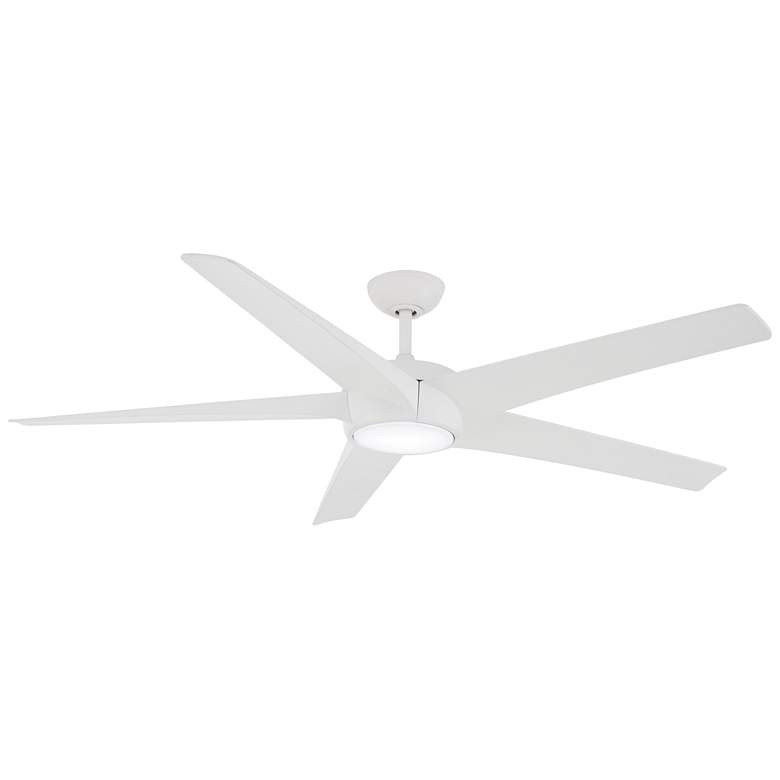 Image 1 Minka-Aire Skymaster 64-inch LED Indoor Flat White Ceiling Fan