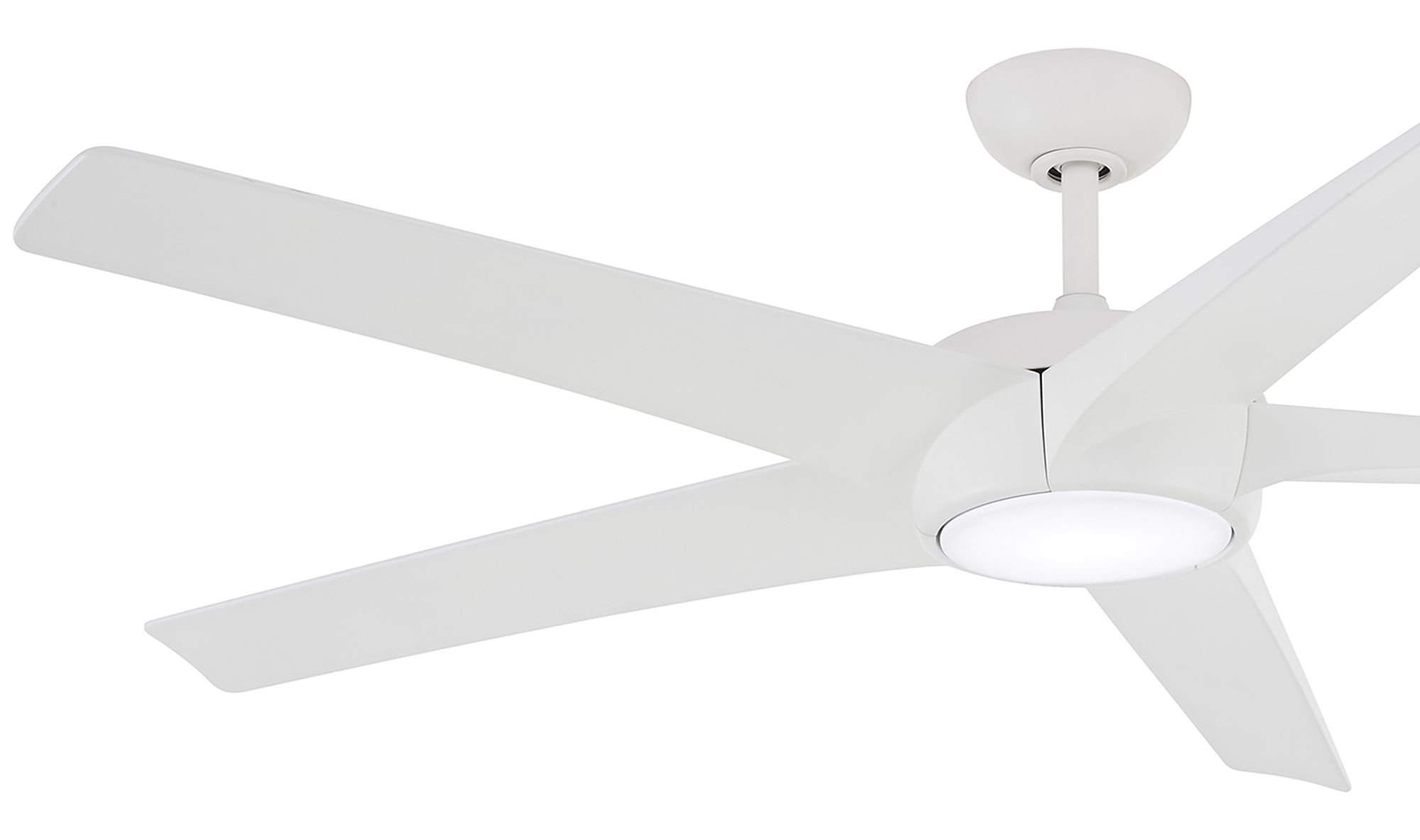 Minka-Aire Skymaster 64-inch LED Indoor Flat White Ceiling Fan in scene