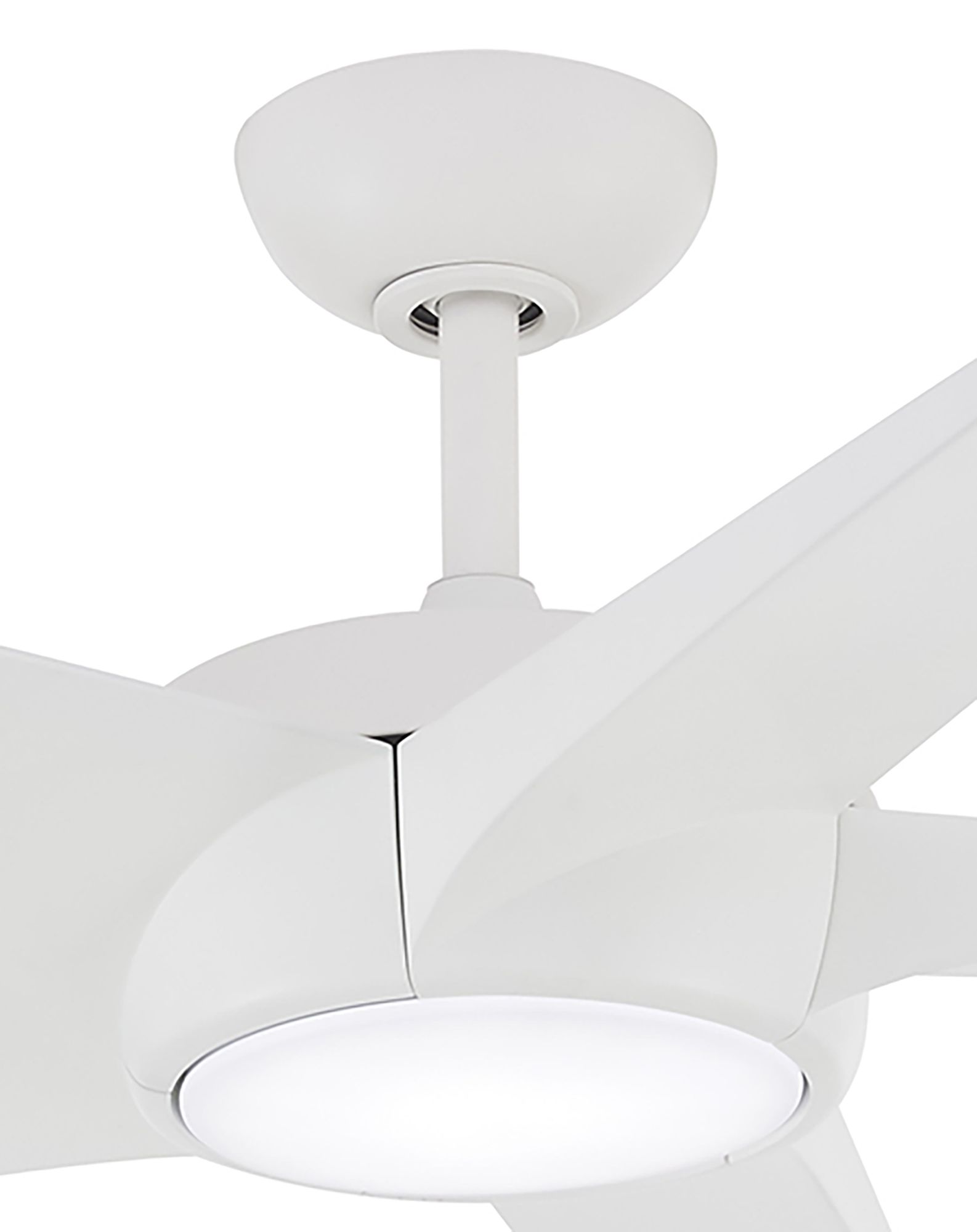 Minka-Aire Skymaster 64-inch LED Indoor Flat White Ceiling Fan in scene