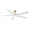 Minka-Aire Skymaster 64-inch LED Indoor Soft Brass Ceiling Fan