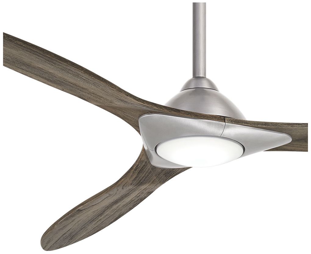 Image 3 Minka Aire Sleek 60-inch LED Brushed Nickel Indoor Ceiling Fan more views