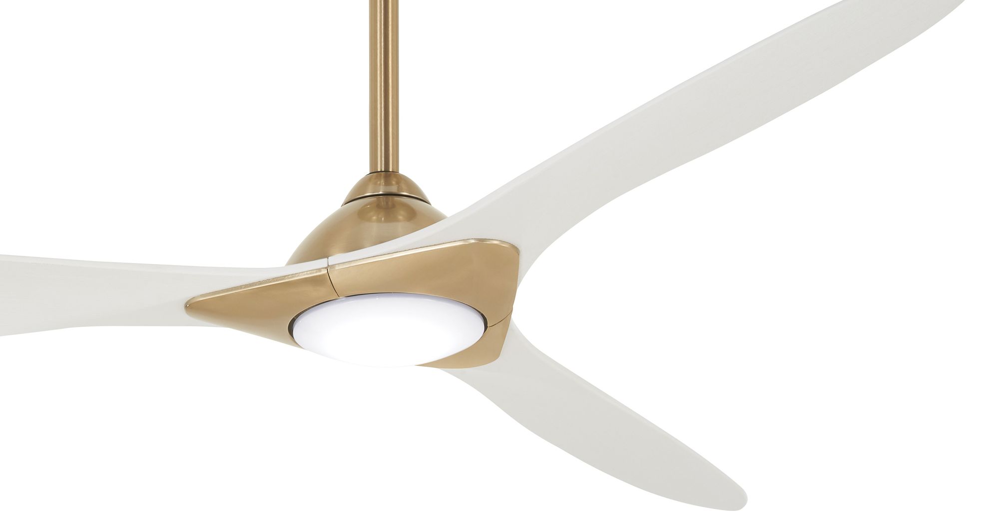 Image 5 Minka Aire Sleek 60-inch LED Soft Brass Indoor Ceiling Fan more views
