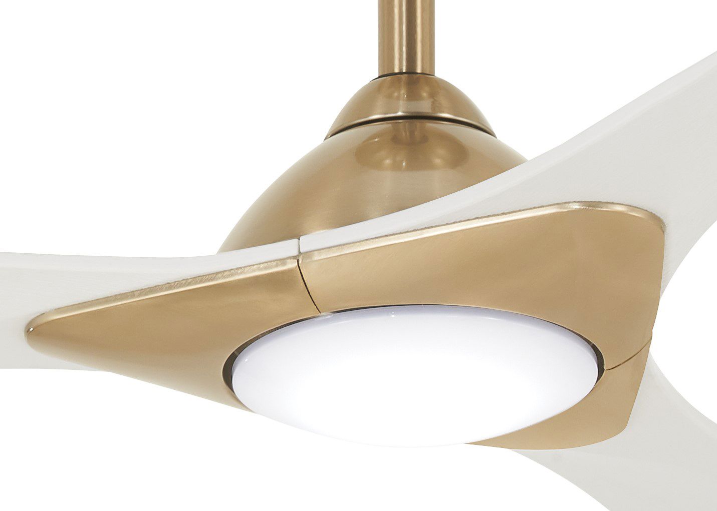 Image 6 Minka Aire Sleek 60-inch LED Soft Brass Indoor Ceiling Fan more views