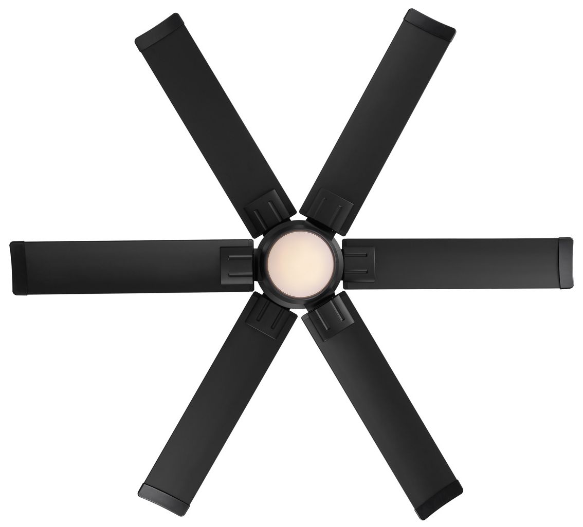Image 3 Minka Aire Soarin 56-in CCT LED Coal Bla more views