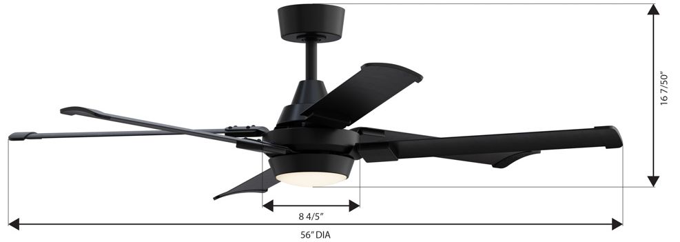 Image 7 Minka Aire Soarin 56-in CCT LED Coal Bla more views