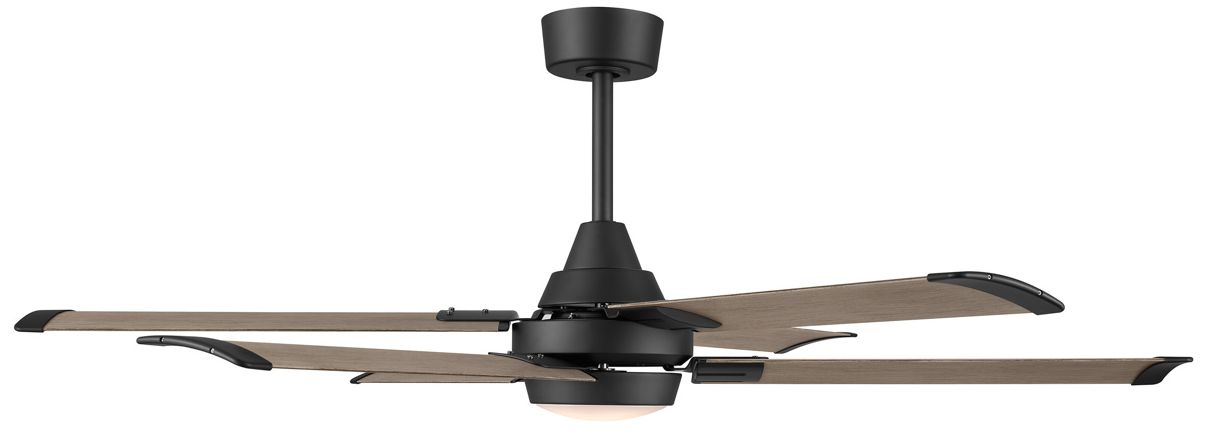 Image 6 Minka Aire Soarin 56-in CCT LED Coal Black Cover Patio 6-Blade Ceiling Fan more views