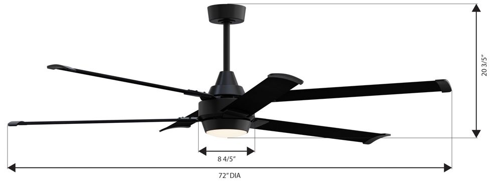Image 7 Minka Aire Soarin 72-in CCT LED Coal Bla more views