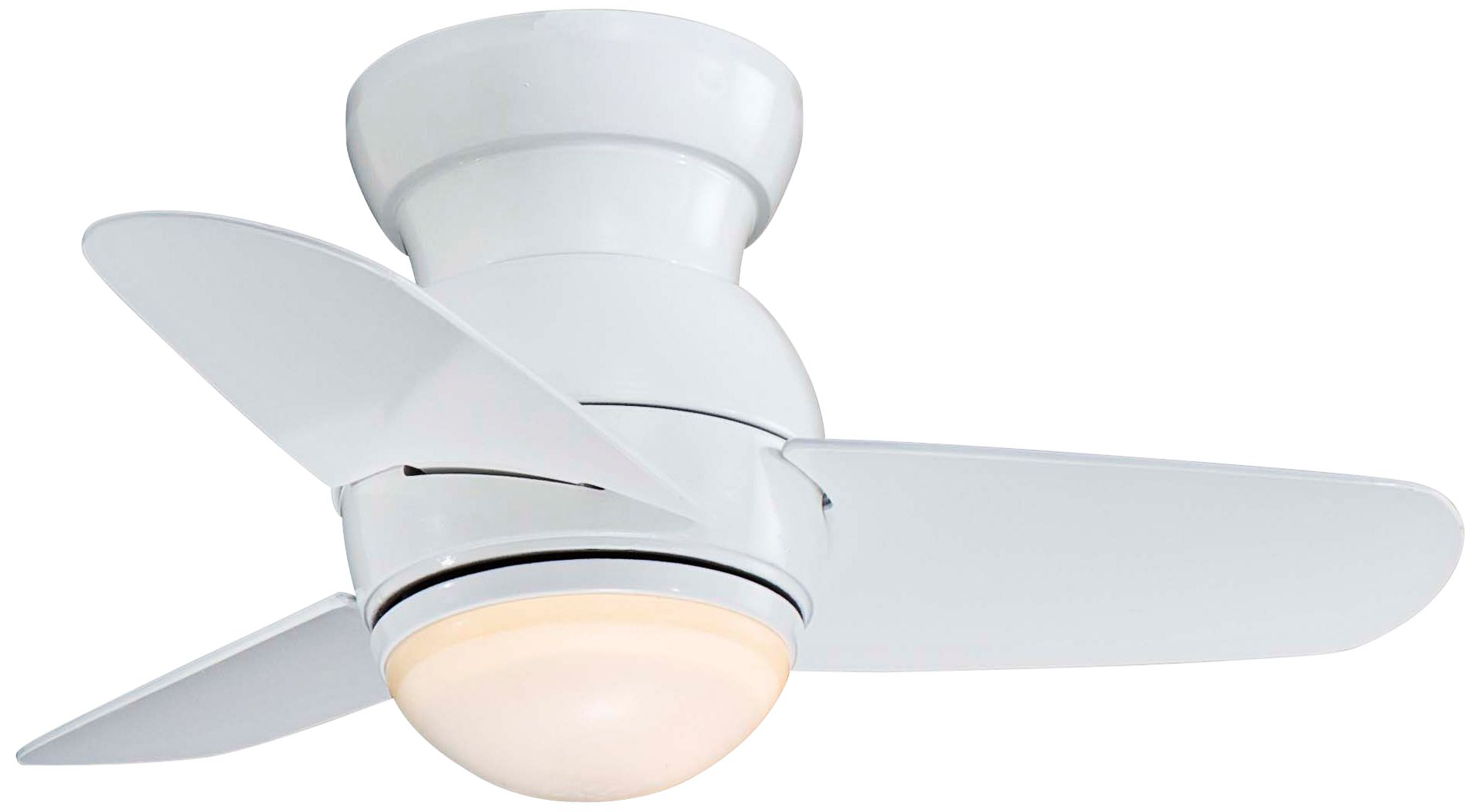 Image 2 Minka Aire Space Saver 26-in LED White Flush Mount Ceiling Fan