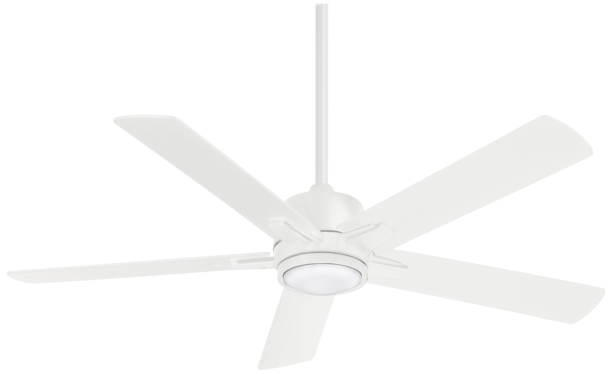 Image 2 Minka Aire Stout 54-inch LED Flat White Indoor Ceiling Fan