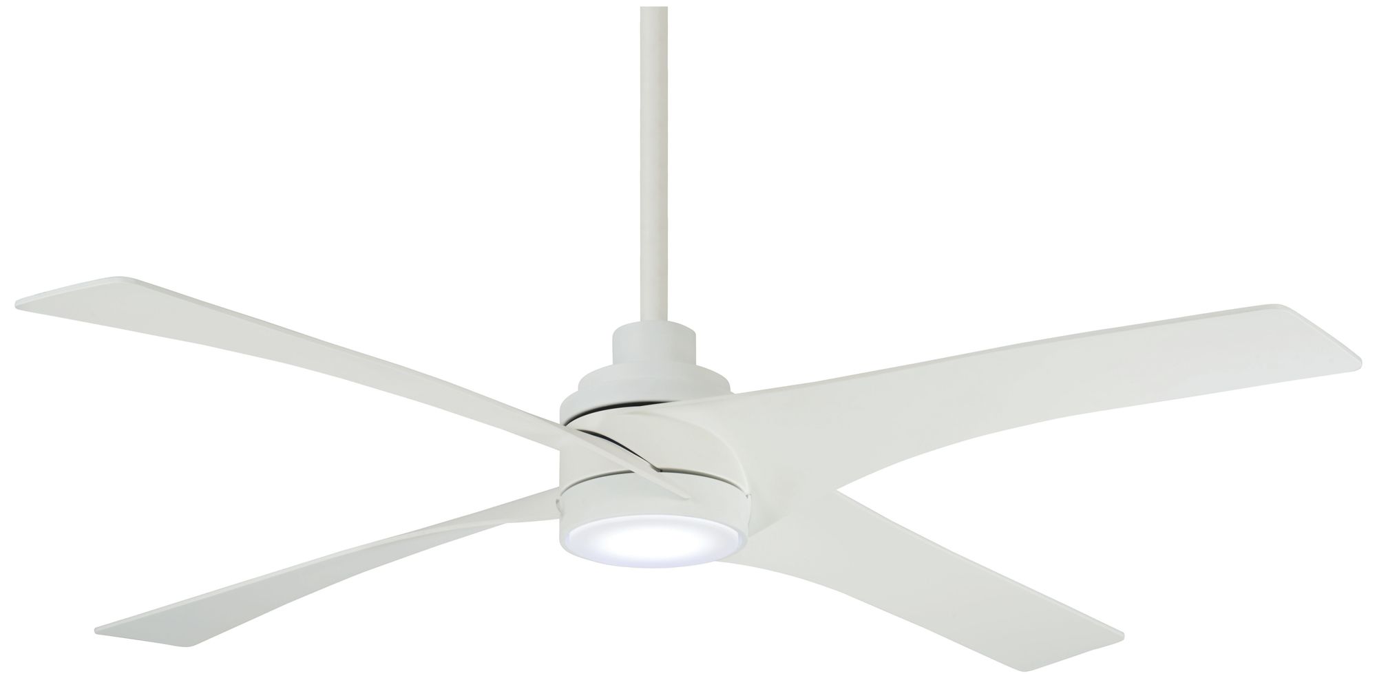 Image 2 Minka Aire Swept 56-inch LED Flat White Indoor Ceiling Fan