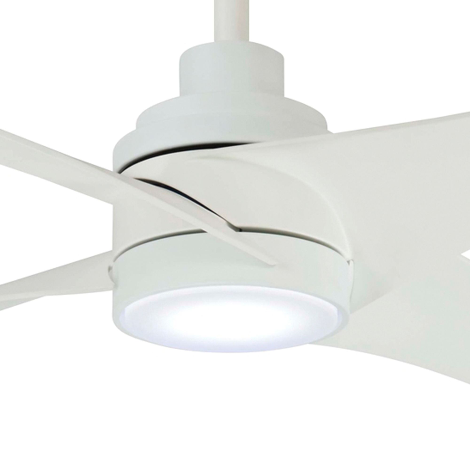 Image 3 Minka Aire Swept 56-inch LED Flat White Indoor Ceiling Fan more views