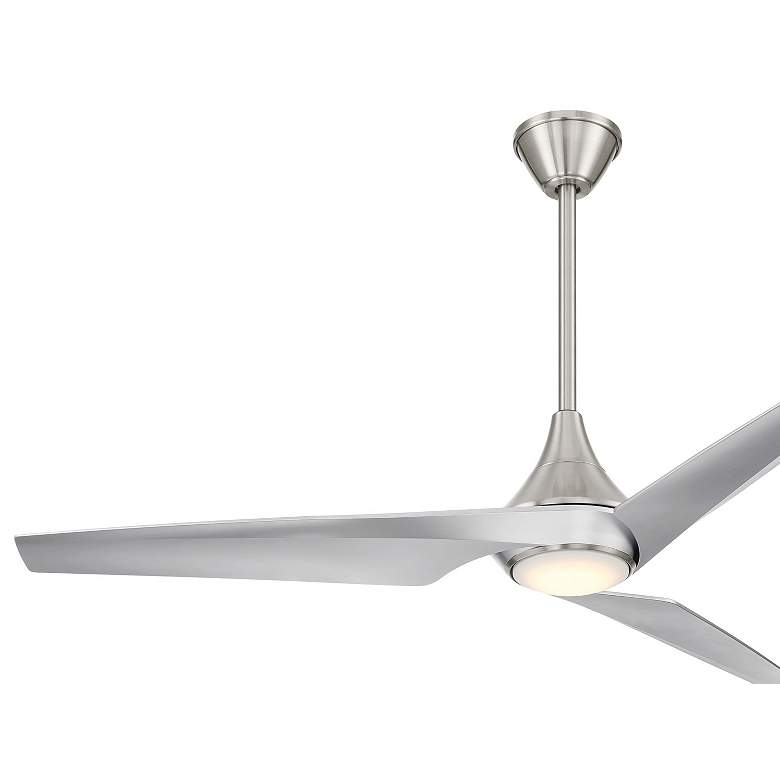 Image 7 Minka-Aire Switch 60-in LED Brushed Nickel 3-Blade Dual Mount Ceiling Fan more views