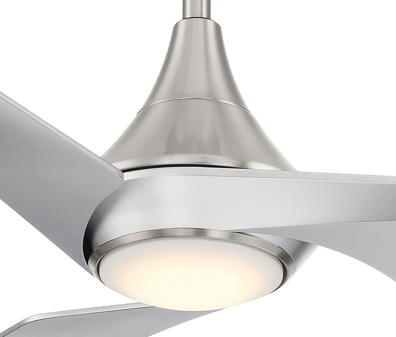 Minka-Aire Switch 60-in LED Brushed Nickel 3-Blade Dual Mount Ceiling Fan