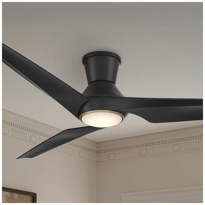 Image 4 Minka-Aire Switch 60-in LED Coal Black 3-Blade Dual Mount Ceiling Fan more views