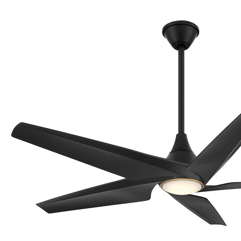 Image 7 Minka-Aire Switch 60-in LED Coal Black 5-Blade Dual Mount Ceiling Fan more views