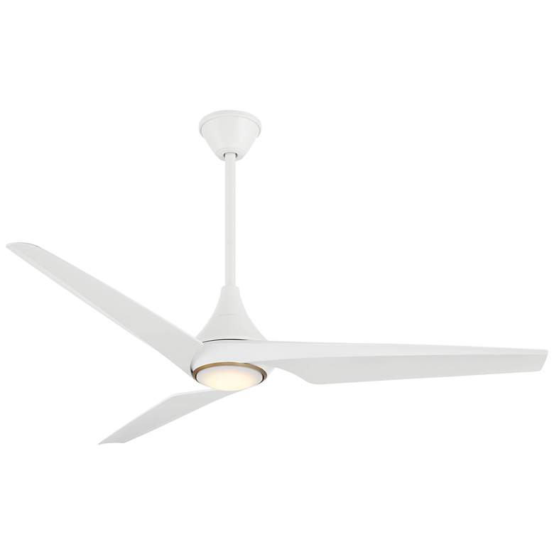 Image 2 Minka-Aire Switch 60-in LED Flat White 3-Blade Dual Mount Ceiling Fan