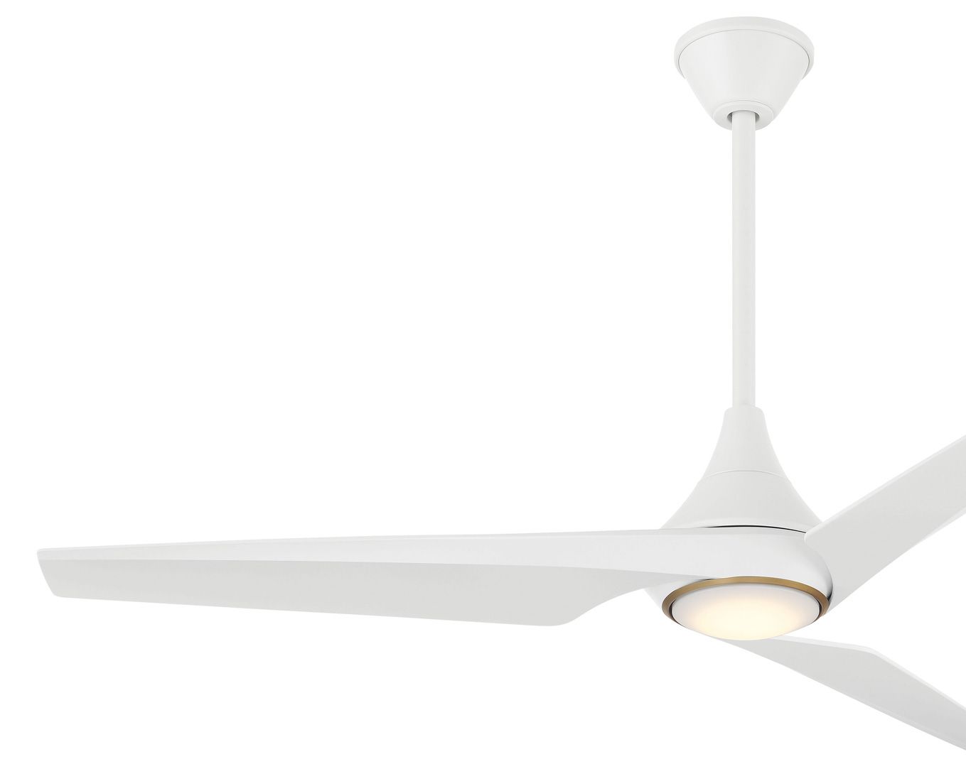 Minka-Aire Switch 60-in LED Flat White 3-Blade Dual Mount Ceiling Fan