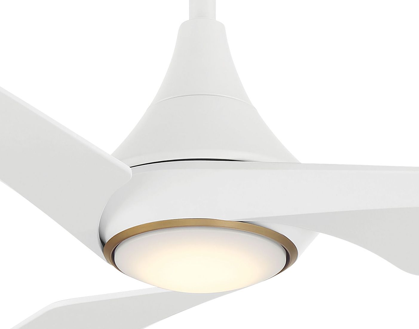 Minka-Aire Switch 60-in LED Flat White 3-Blade Dual Mount Ceiling Fan