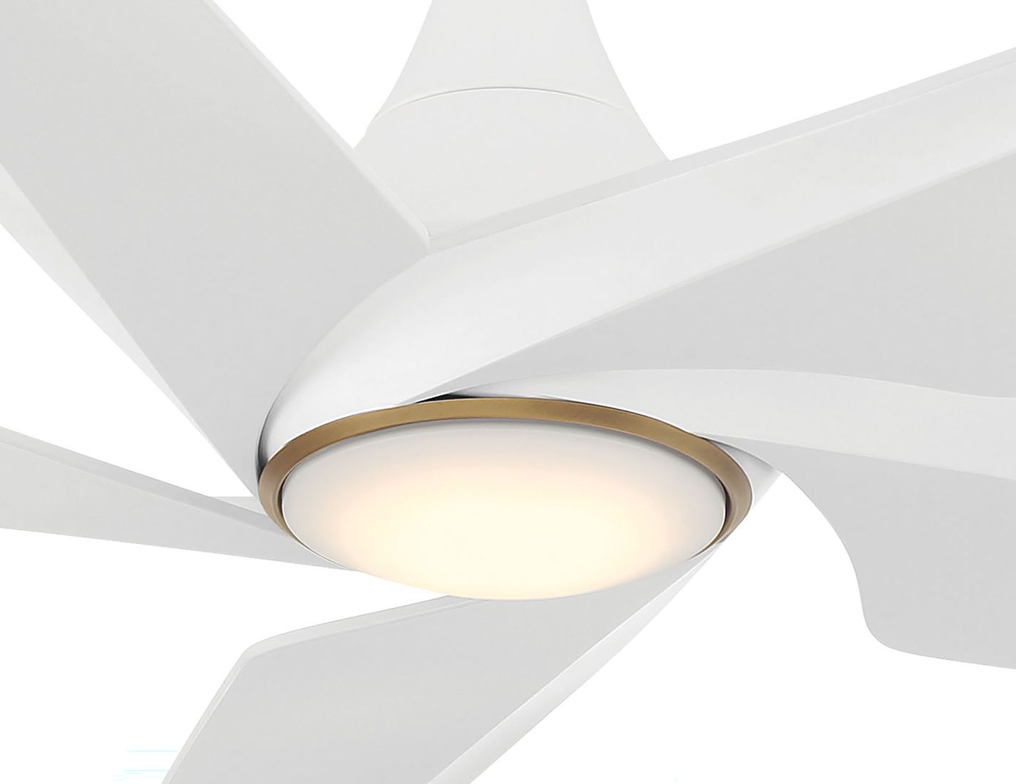 Minka-Aire Switch 60-in LED Flat White 5-Blade Dual Mount Ceiling Fan