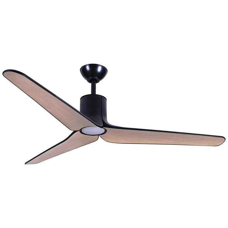 Image 1 Minka-Aire Tempri 56-in LED Coal Black Indoor/Outdoor 3-Blade Ceiling Fan