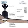 5_Minka-Aire Tempri 56-in LED Coal Black Indoor/Outdoor 3-Blade Ceiling Fan more views