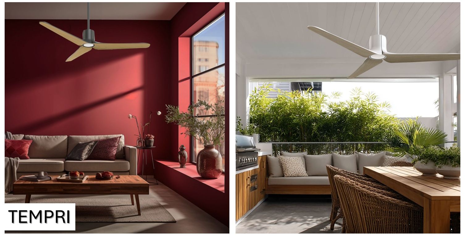 Minka-Aire Tempri 56-in LED Flat White Indoor/Outdoor 3-Blade Ceiling Fan