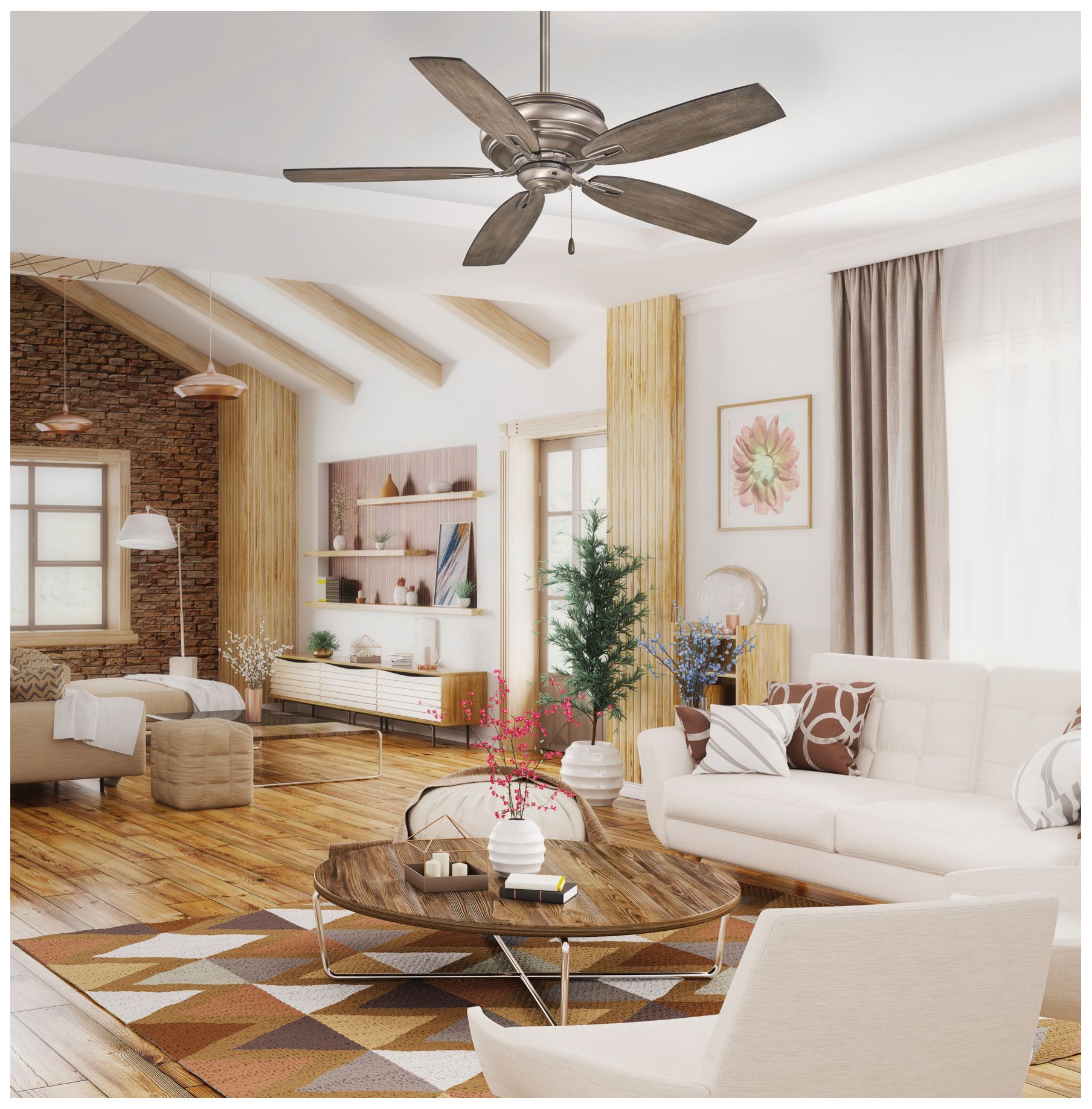 Image 6 Minka Aire Timeless 54-inch French Beige Indoor Ceiling Fan more views
