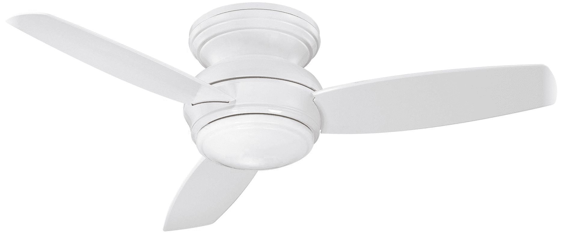 Minka Aire Traditional Concept LED 44-inch White Flush Mount Ceiling Fan