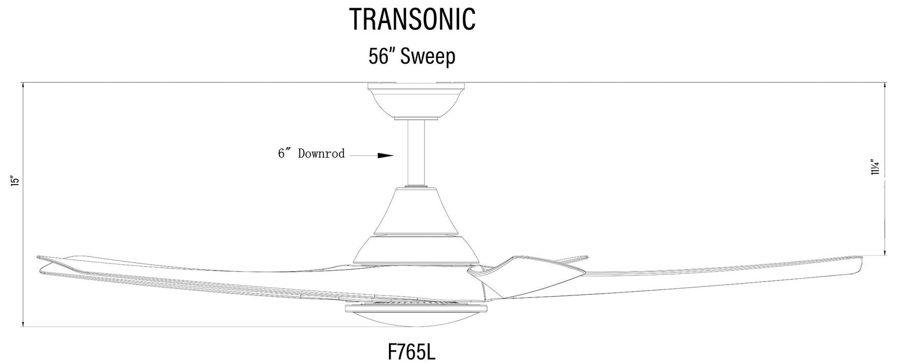 Minka Aire Transonic 56-Inch LED Brushed Nickel Ceiling Fan