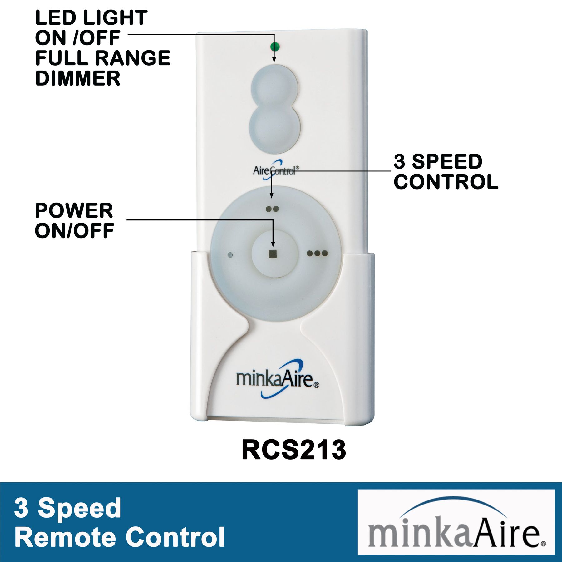 Minka Aire Transonic 56-Inch LED Flat White Ceiling Fan
