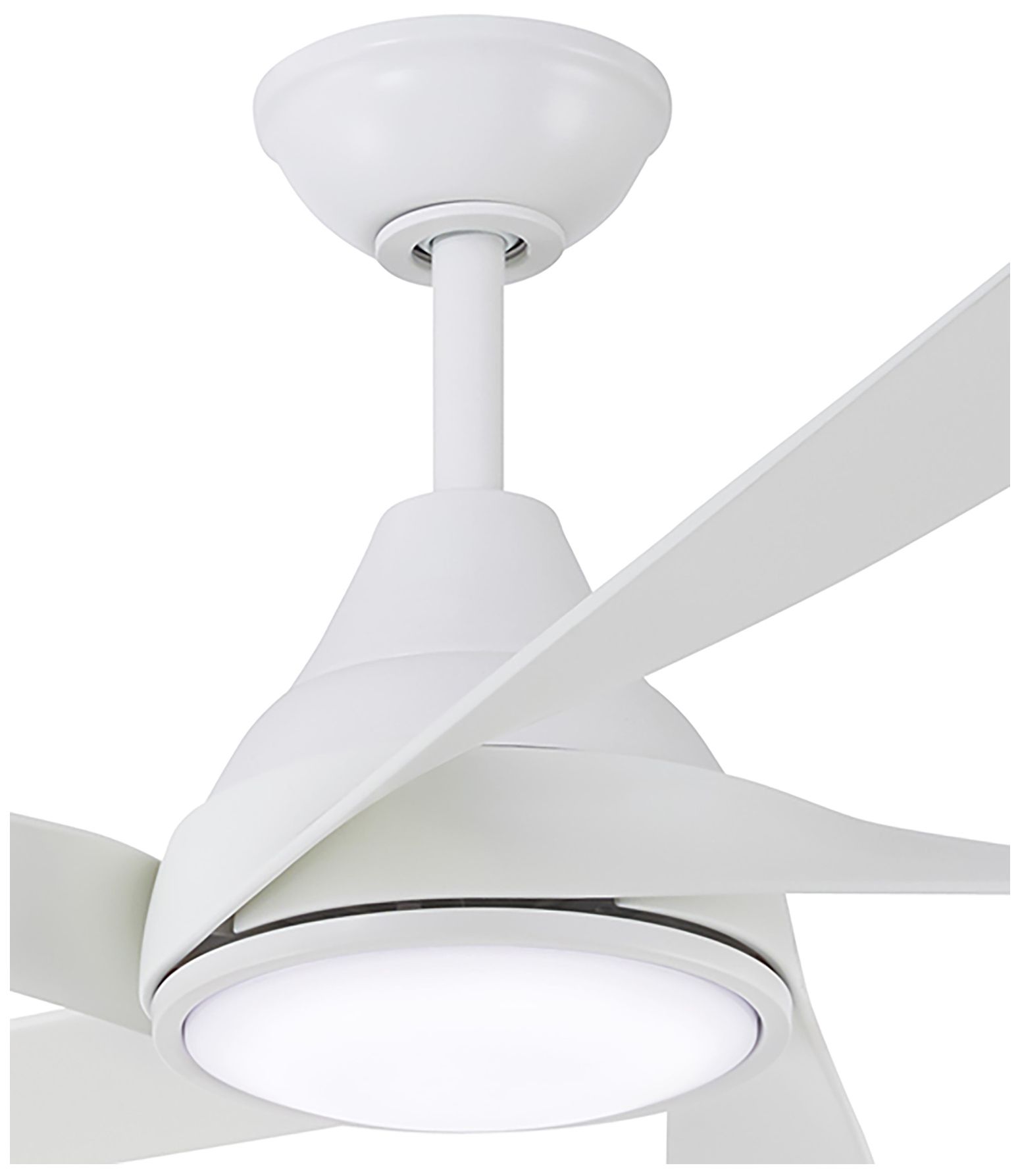 Image 4 Minka Aire Transonic 56-Inch LED Flat White Ceiling Fan more views