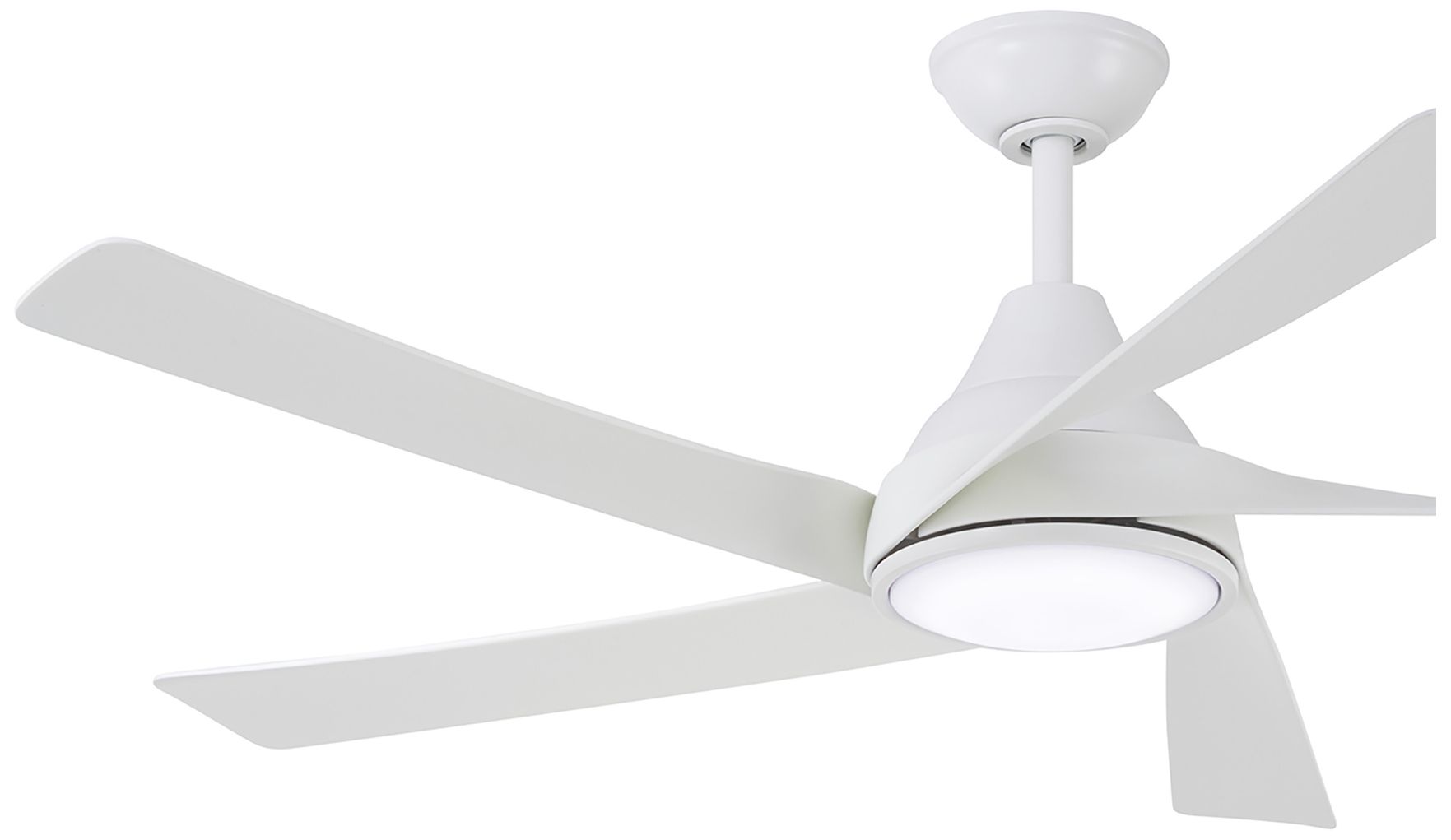 Minka Aire Transonic 56-Inch LED Flat White Ceiling Fan