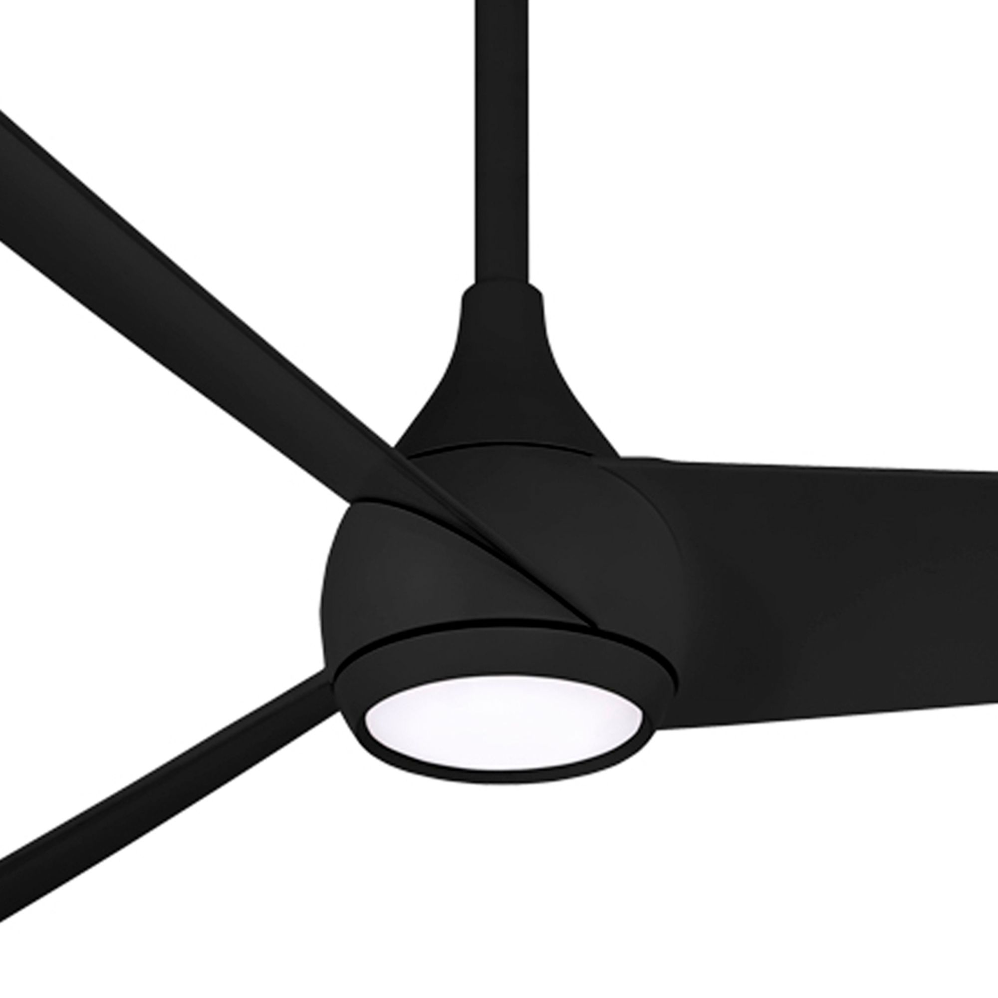 Image 3 Minka Aire Twist 52-in LED Coal Black Indoor Smart Ceiling Fan with Remote more views
