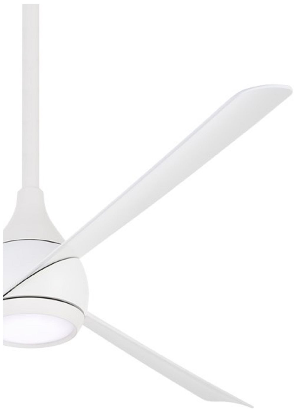 Image 4 Minka Aire Twist 52-in LED Flat White Indoor Smart Ceiling Fan with Remote more views