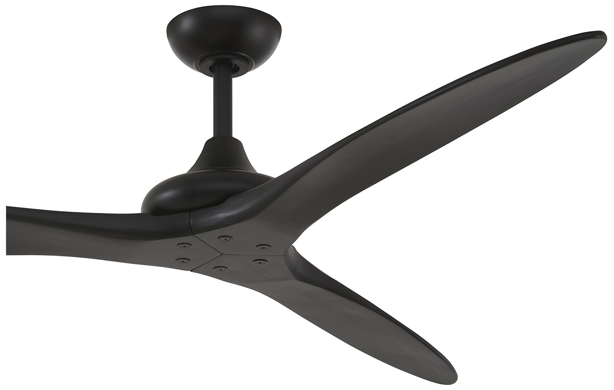 Image 4 Minka Aire Vapor 60-in LED Coal Black Indoor Ceiling Fan with Remote more views