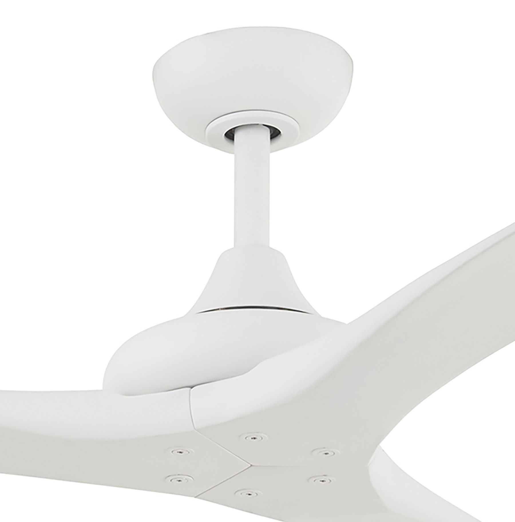 Image 4 Minka Aire Vapor 60in LED Flat White Indoor Ceiling Fan with Remote Control more views