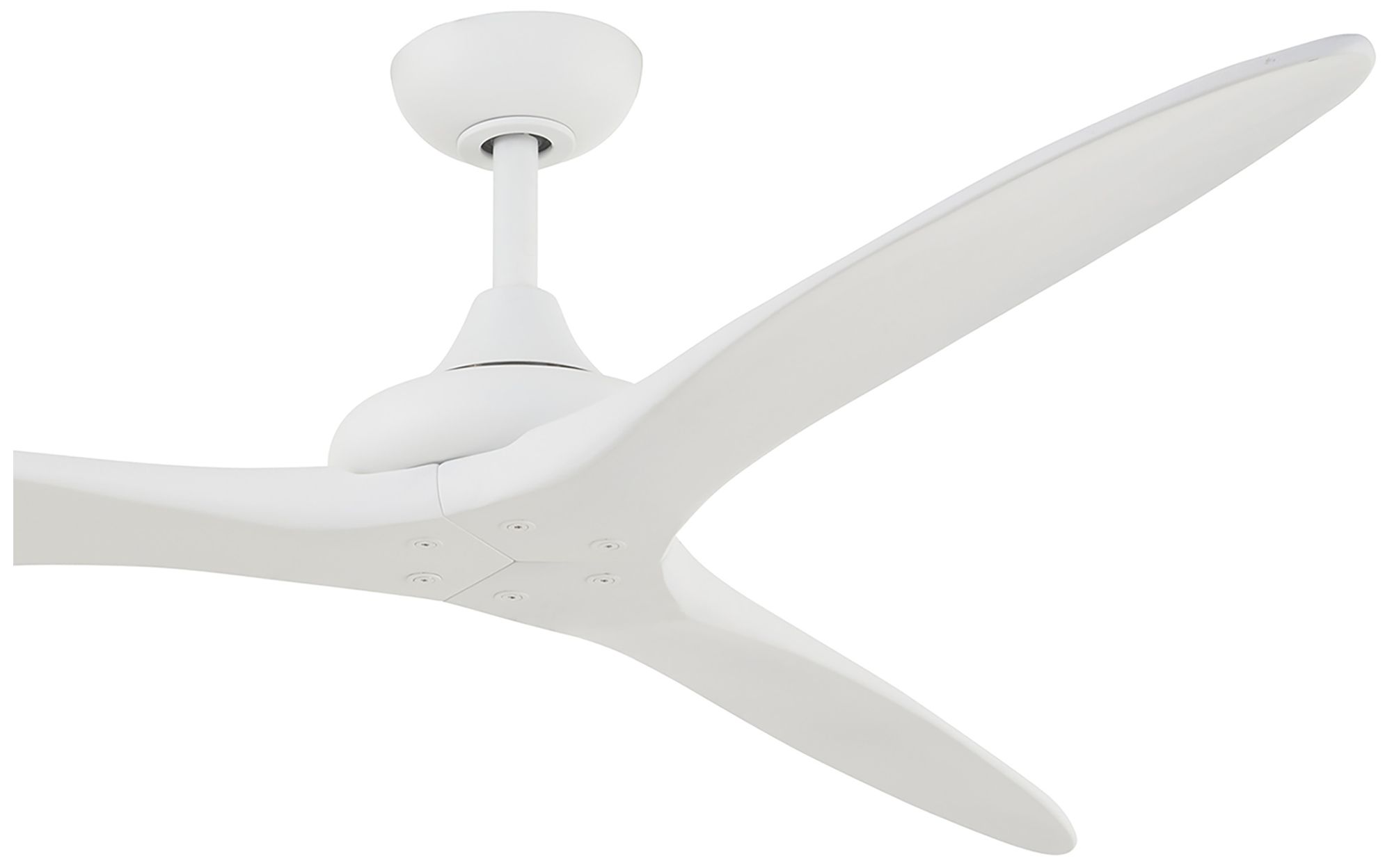 Image 5 Minka Aire Vapor 60in LED Flat White Indoor Ceiling Fan with Remote Control more views