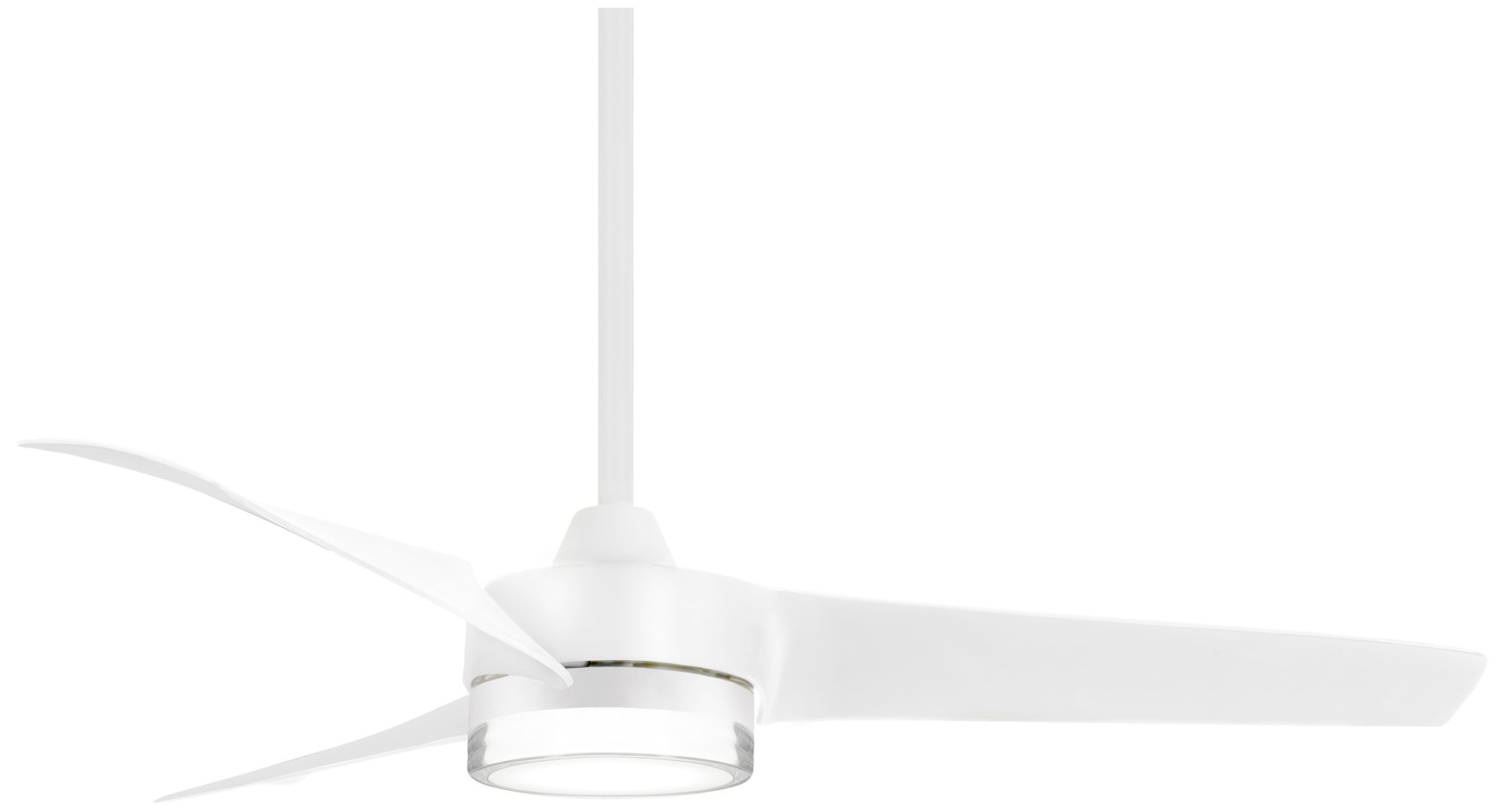 Image 2 Minka-Aire Veer 56-inch LED Flat White Ceiling Fan