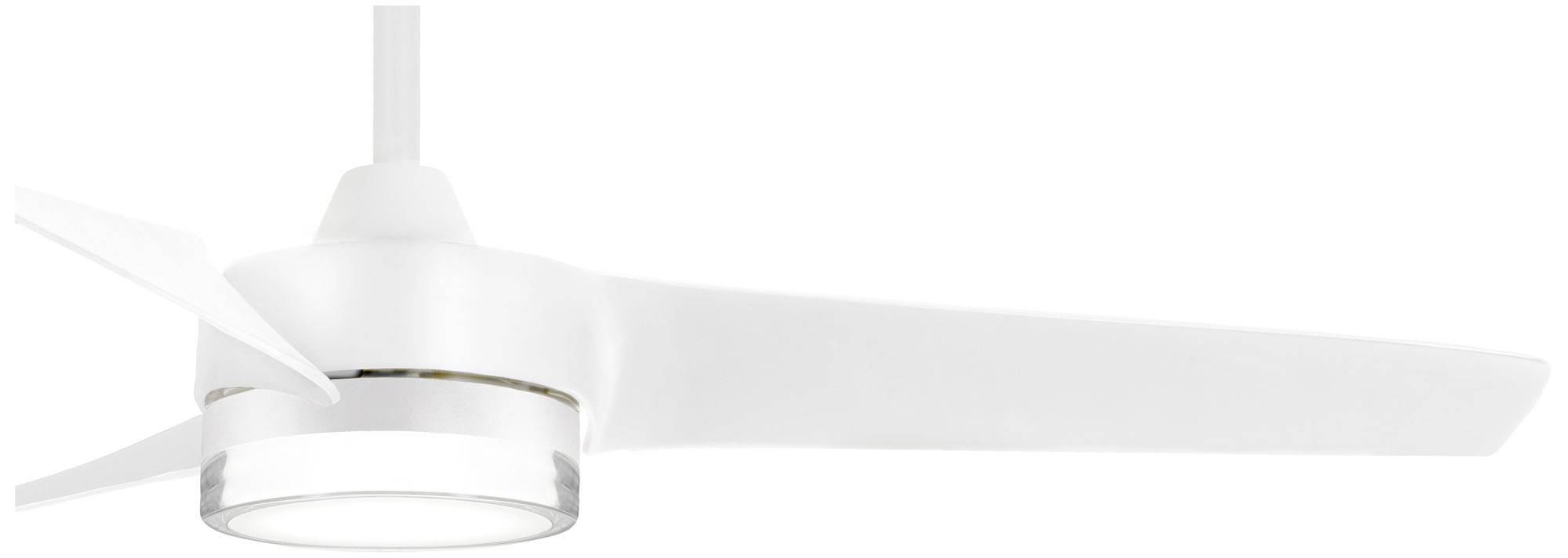 Image 3 Minka-Aire Veer 56-inch LED Flat White Ceiling Fan more views